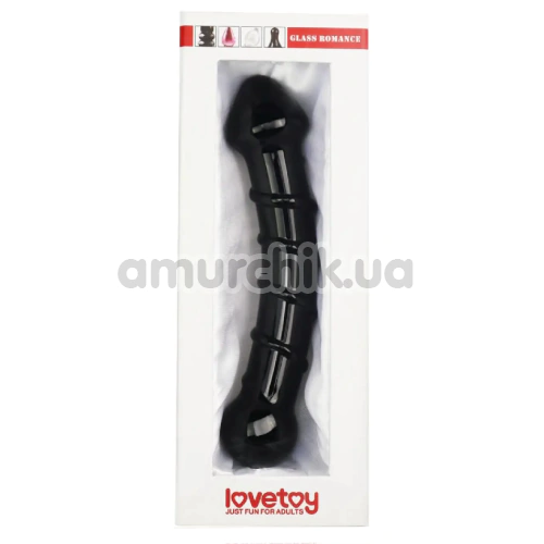 Фаллоимитатор LoveToy Glass Romance GS05, черный