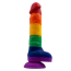 Фаллоимитатор Alume Rainbow Silicone Dildo, разноцветный - Фото №2