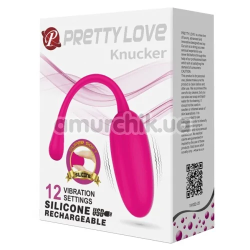 Виброяйцо Pretty Love Knucker, розовое