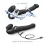 Безремневий страпон із вібрацією Strap-On-Me Multi Orgasm Bendable Strap-On XL, чорний - Фото №3