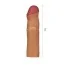 Насадка на пенис Revolutionary Silicone Nature Extender 2, телесная - Фото №3
