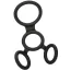 Ерекційне кільце для члена Full Erection Spreader Cock Ring, чорне - Фото №2