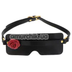 Маска на глаза Taboom Wild Roses Blindfold, черная - Фото №1