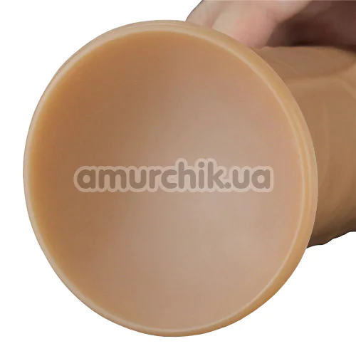Вибратор с ротацией Dual-Layered Silicone Nature Cock LV410211, телесный