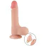 Фаллоимитатор Sliding-Skin Dual Layer Dong 7.5 с мошонкой, телесный - Фото №2