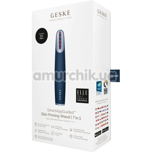 Ліфтинг-масажер для обличчя Geske Skin Firming Wand 7 in 1, синій