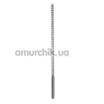 Уретральна вставка Sextreme Steel Dip Stick Ribbed, 0,8 см - Фото №1