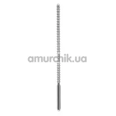 Уретральна вставка Sextreme Steel Dip Stick Ribbed, 0,8 см - Фото №1