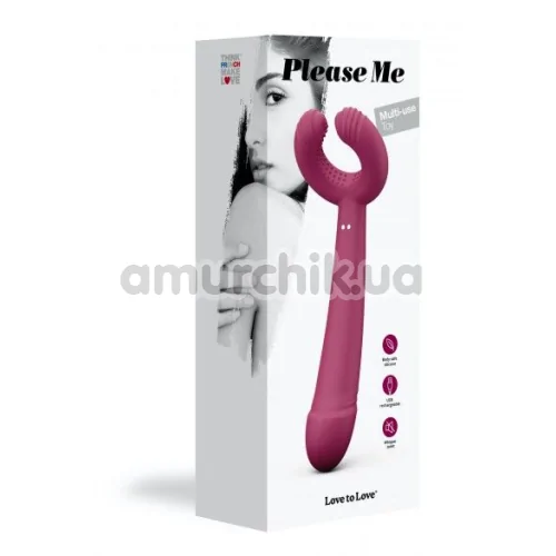 Вибратор Love To Love Please Me, бордовый