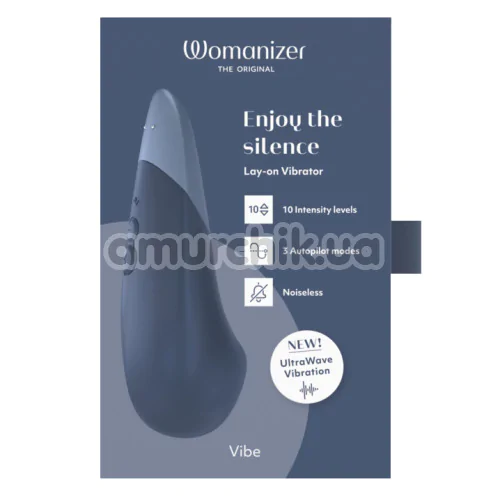 Клиторальный вибратор Womanizer Vibe, синий