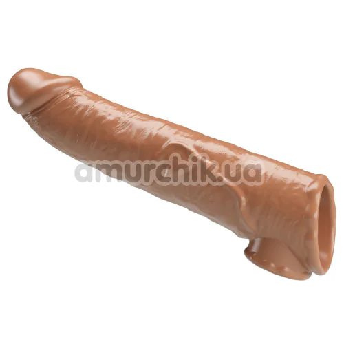 Насадка на пеніс Pretty Love Silas, світло-коричнева