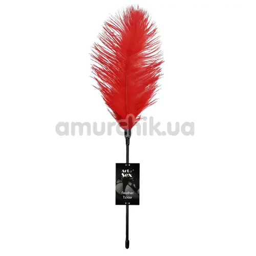 Перышко для ласк Art of Sex Feather Tickler, красное