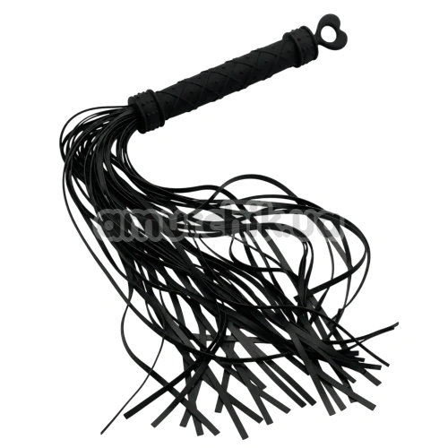 Флоггер DS Fetish Flogger Silicone Heart, черный