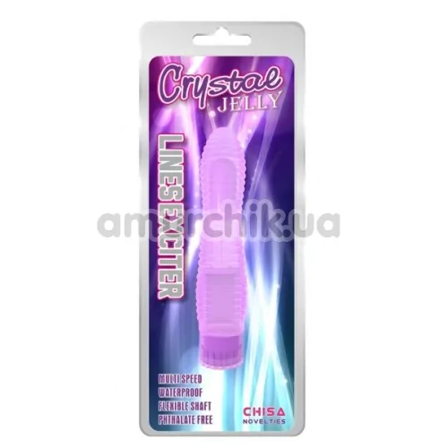 Вібратор Crystal Jelly Lines Exciter, фіолетовий