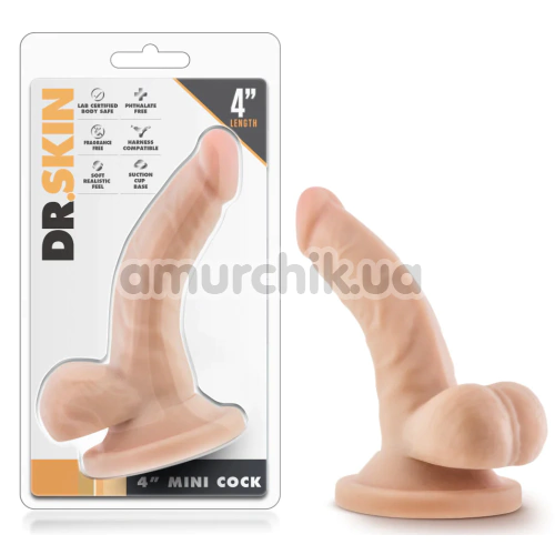 Фаллоимитатор Dr. Skin Mini Cock 4, телесный
