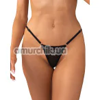 Трусики-стрінги Obsessive Violami Fuck Me, чорні - Фото №1