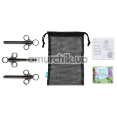 Набор из 3 шприцов для лубриканта B-Vibe Lubricant Applicator Set, черный - Фото №1