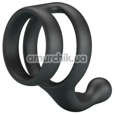Эрекционное кольцо Crazy Bull Silicone Cock Ring Yancy, черное - Фото №1