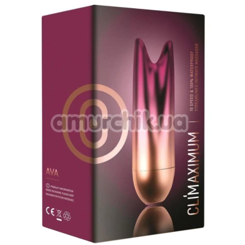 Клиторальный вибратор Rocks-Off Climaximum Ava, фиолетово-золотой