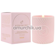 Масажна свічка HighOnLove Sensual Massage Candle Lychee Martini - лічі та мартіні, 250 мл - Фото №1