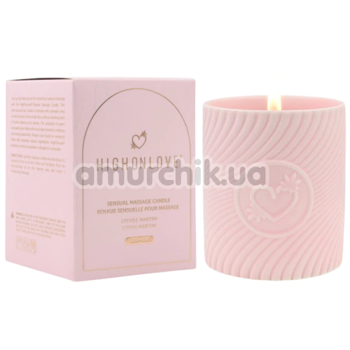 Массажная свеча HighOnLove Sensual Massage Candle Lychee Martini - личи и мартини, 250 мл - Фото №1
