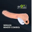 Мастурбатор-насадка с вибрацией Extendor+ Vibrating Extender & Life-Like Masturbator, телесный - Фото №6