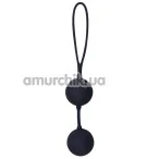 Вагінальні кульки Black Velvets Silicone Balls, чорні - Фото №1