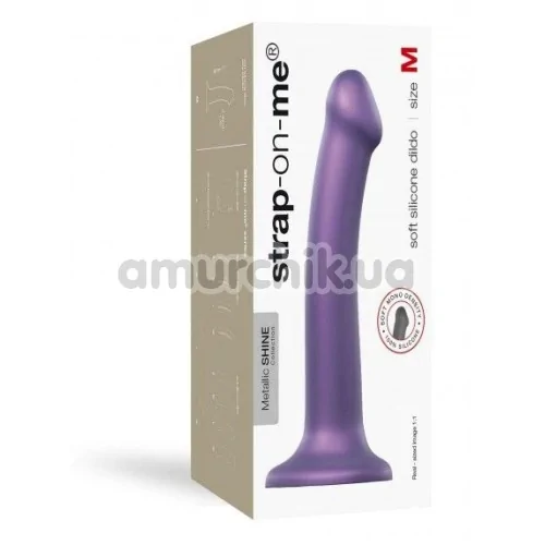 Фаллоимитатор Strap-On-Me Mono Density Soft Silicone Dildo M, фиолетовый