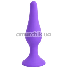Анальна пробка Alume Silicone Slim Tip Anal Plug L, фіолетова - Фото №1