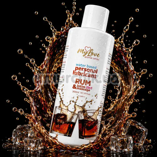Массажный лубрикант MyLove Aroma Series Personal Lubricant 2in1 Rum - ром, 300 мл