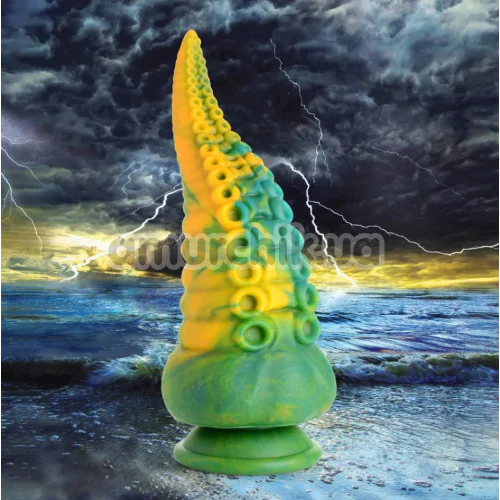 Фалоімітатор Creature Cocks Monstropus, жовто-зелений