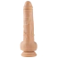 Вибратор с толчками Virgite Realistics Vibrating & Thrusting Realistic With Balls R13, телесный - Фото №2
