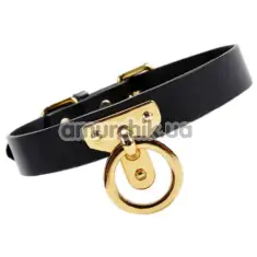 Ошейник Upko Leather Cosplay Choker L, черный - Фото №1