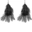 Затискачі для сосків Sweet Caress Feather Nipple Clamps, чорні - Фото №2