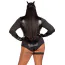 Костюм кошечки Leg Avenue Fierce Feline, черный: боди + маска + пояс с гартером - Фото №12