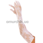 Перчатки Leg Avenue Lace Opera Length Gloves, белые - Фото №1