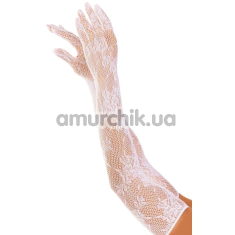 Перчатки Leg Avenue Lace Opera Length Gloves, белые - Фото №1