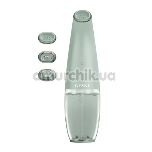 Пристрій для очищення шкіри обличчя Geske Aqua-Stream Face Cleanser 8 in 1, зелений