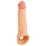 Насадка на пенис Loveshop Pleasure Extender Cyberskin Penis Extension с рельефным стволом, телесная - Фото №2