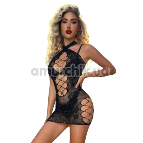 Сукня Star Night Shiny Babe Mini Dress, чорна - Фото №1