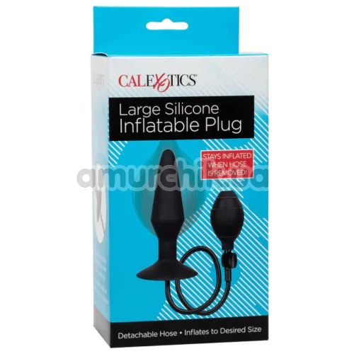 Анальний розширювач Silicone Inflatable Plug L, чорний
