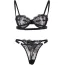 Комплект Star Night Sultry Sleep Lingerie Set, чорний: бюстгальтер + трусики - Фото №9