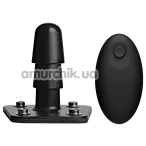 Крепление с вибрацией для страпонов Vac-U-Lock Vibrating Plug 3, черное - Фото №1