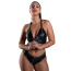Топ Daring Intimates Sexy Wetlook Bra With Zipper, чорний - Фото №3