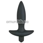 Анальная пробка с вибрацией Black Velvets Small Vibrating Plug - Фото №1