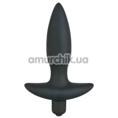 Анальная пробка с вибрацией Black Velvets Small Vibrating Plug - Фото №1