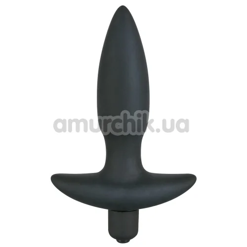 Анальная пробка с вибрацией Black Velvets Small Vibrating Plug - Фото №1