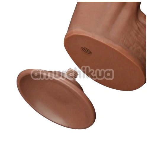 Фаллоимитатор Sliding-Skin Dual Layer Dong King Sized 12, светло-коричневый