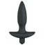 Анальная пробка с вибрацией Black Velvets Small Vibrating Plug - Фото №1