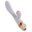 Вибратор с пульсацией и флоггером Lockink Sevanda Clitoris Suction Vibrator With Whip, белый - Фото №3